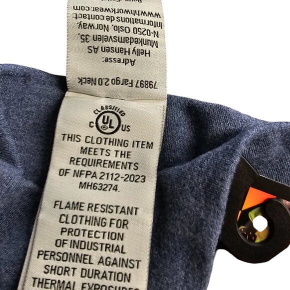 Helly Hansen Flame Resistant Fargo 2.0 Neck Gaiter, Blue, FR, Cat 2, Workwear - Picture 4 of 8